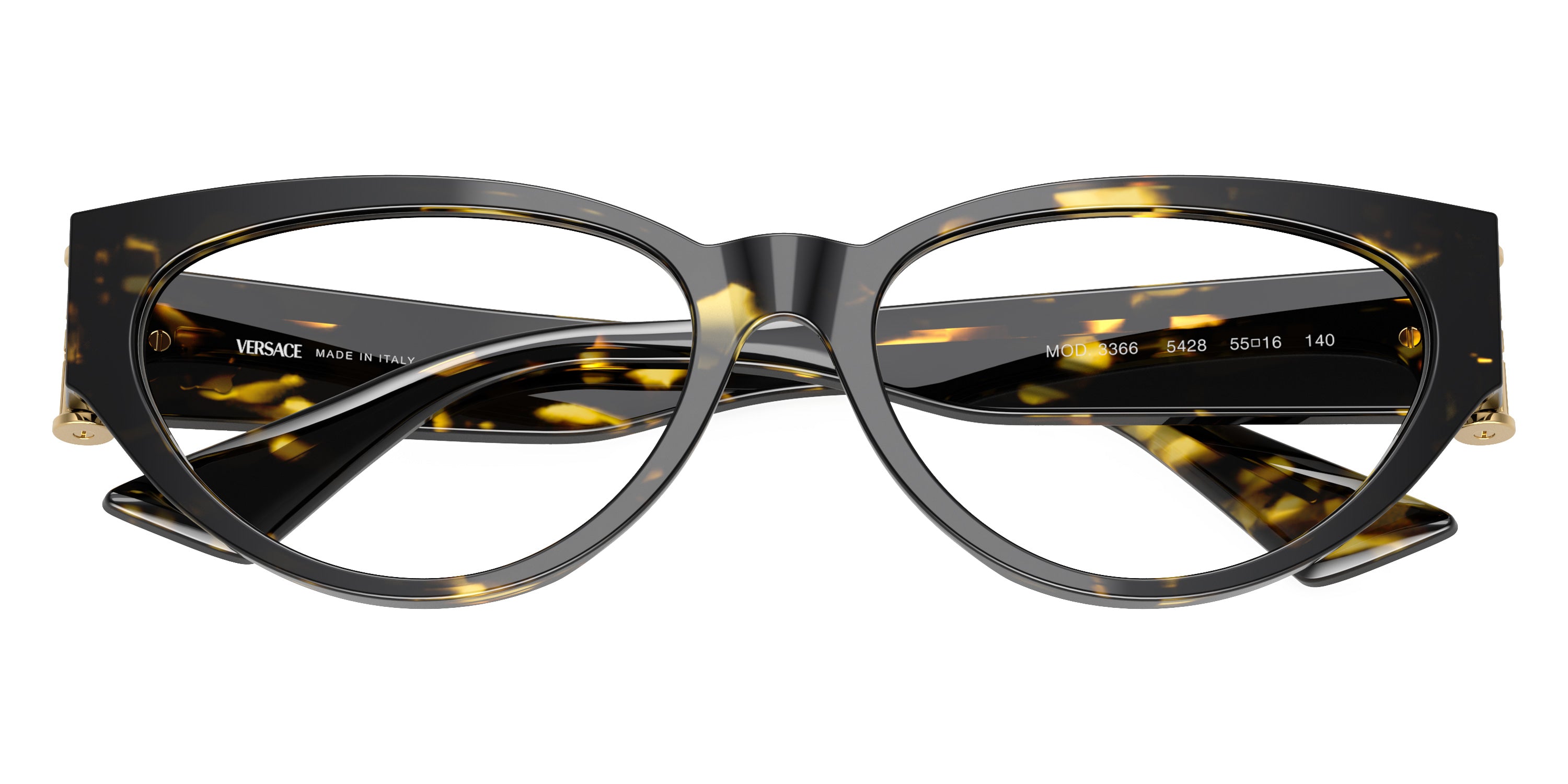 VERSACE VE3366 5428 53 - Brown Yellow Havana 5428