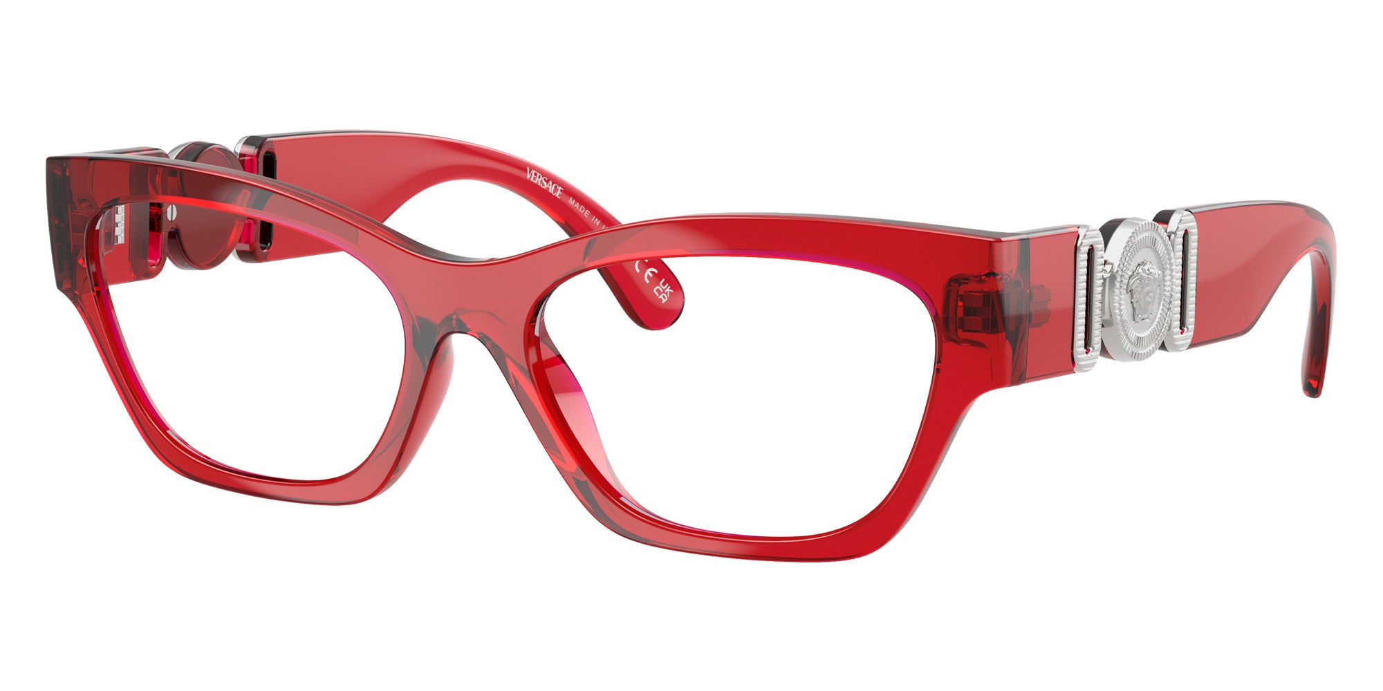 VERSACE VE3367U 5495 54 - Red Transparent #id:ve3367u5495_s:100105