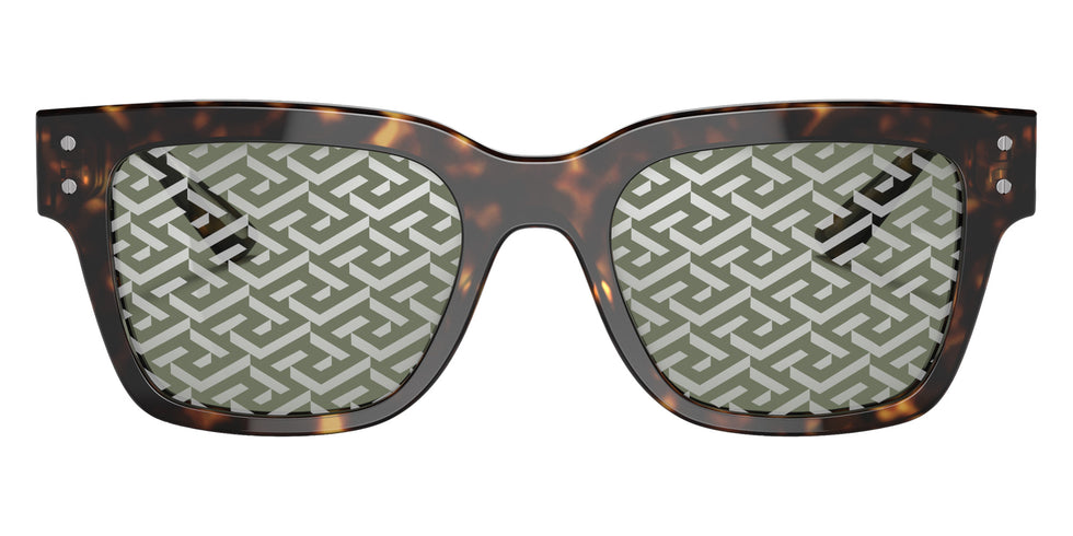 Versace VE4421F 108/V8 52 - Havana / Green Monogram Silver Mirrored #id:ve4421f108v8_s:100100