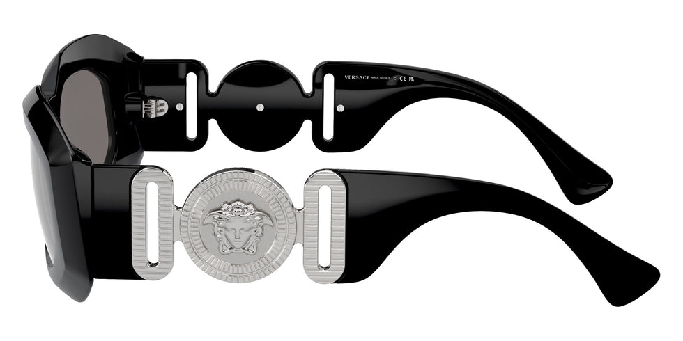 VERSACE VE4425U 54226G 54 - Black / Light Gray Mirrored Silver 80 #id:ve4425u54226g_s:102110