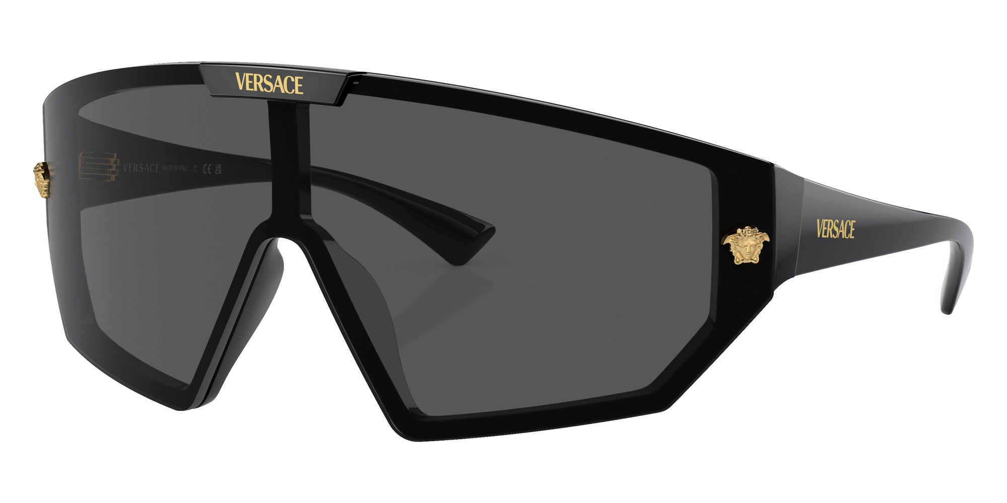 Versace VE4461 GB1/87 147 - Black / Dark Gray/Mirrored Gold #id:ve4461gb187_s:104105