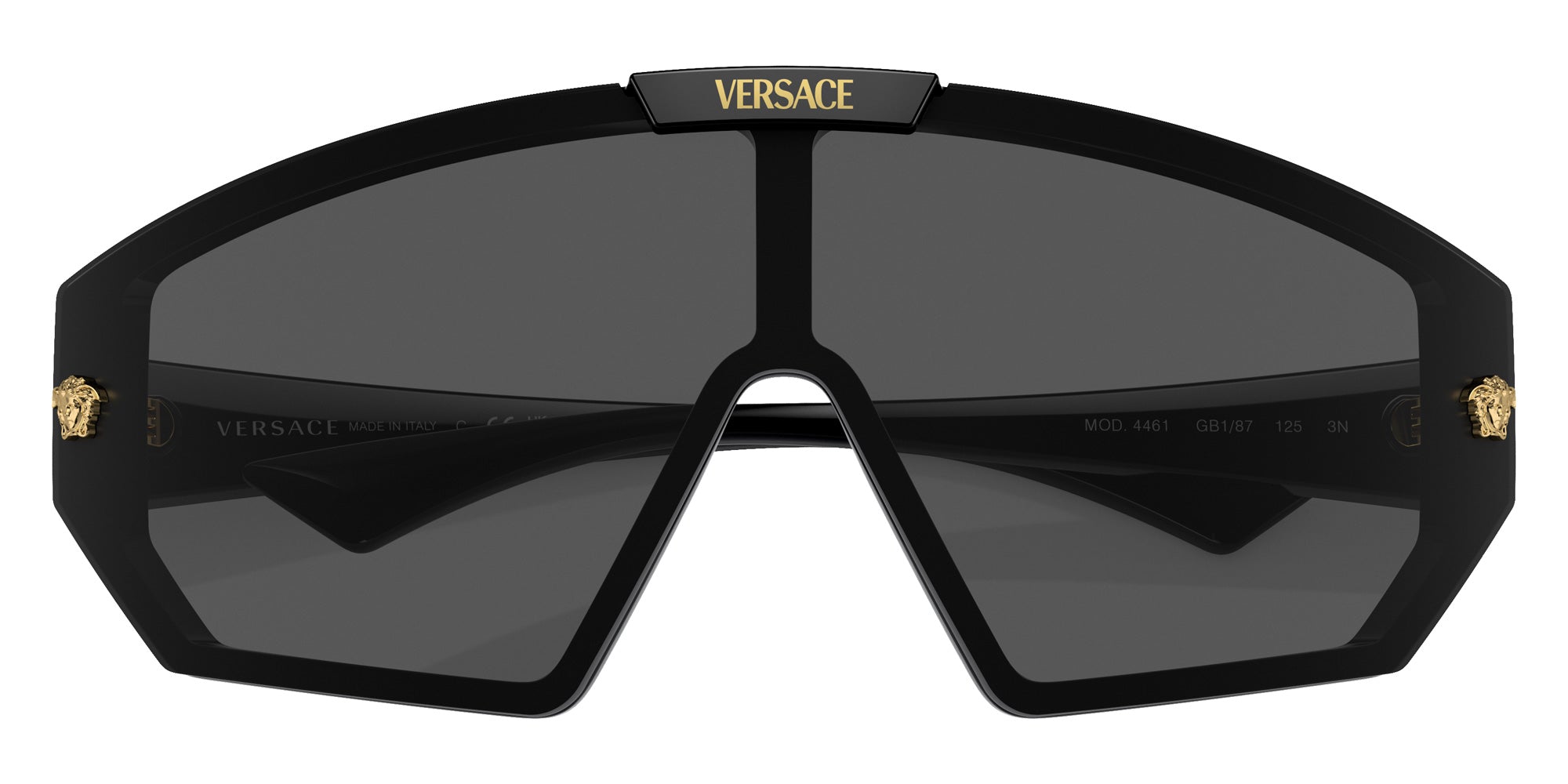 Versace VE4461 GB1/87 147 - Black / Dark Gray/Mirrored Gold #id:ve4461gb187_s:104125