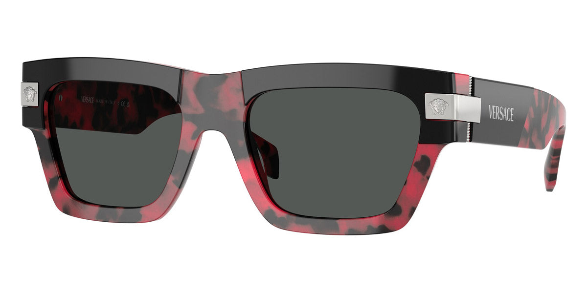 VERSACE VE4464F 545787 55 - Top Black/Red Havana / Dark Gray