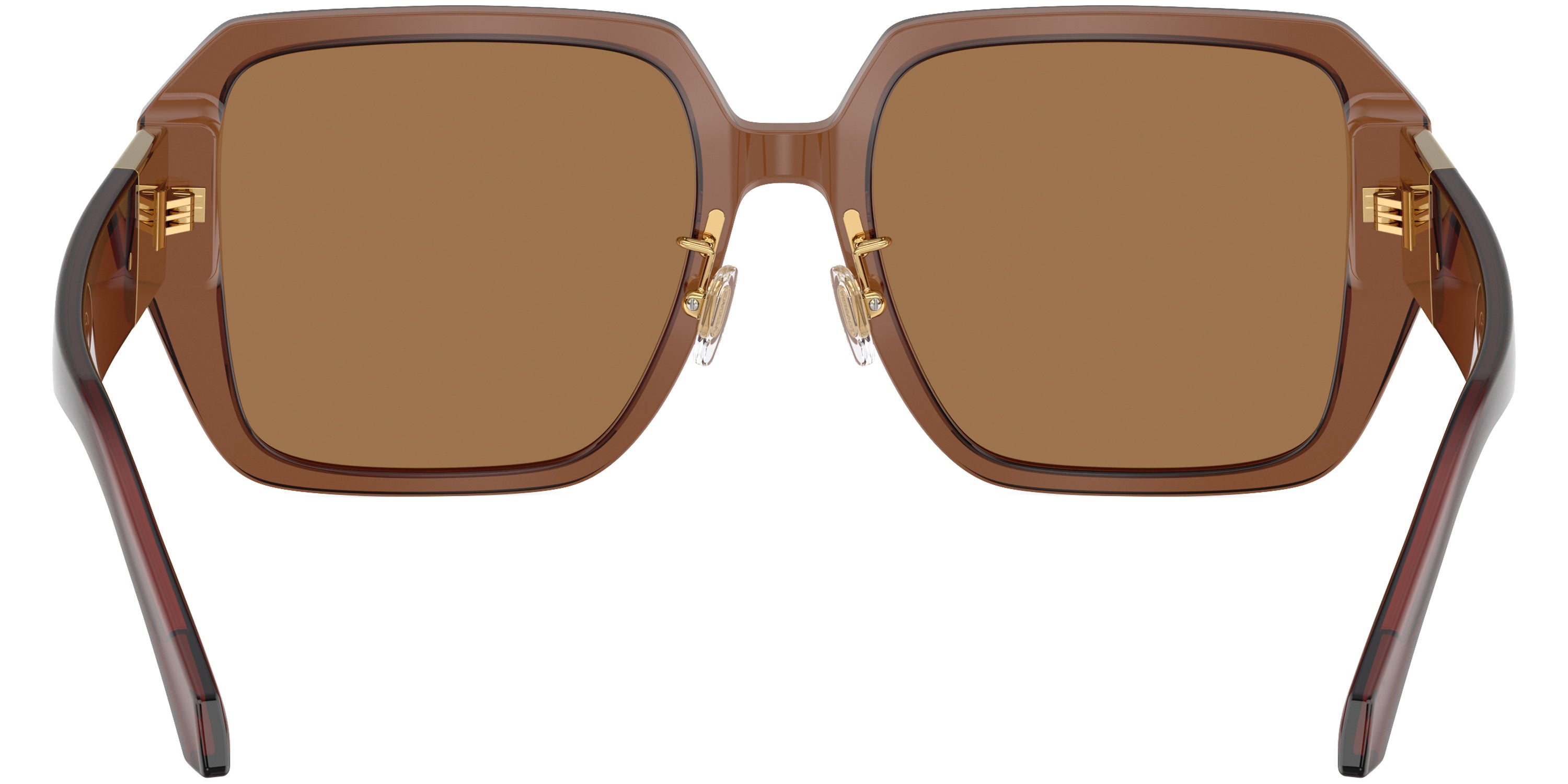 VERSACE VE4472D 5028/O 56 - Transparent Dark Brown / Brown Orange Metallic Mirrored