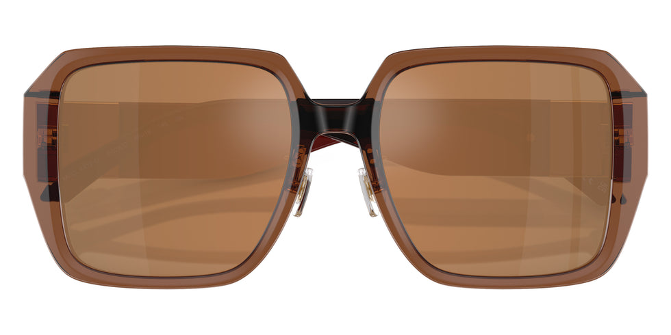 VERSACE VE4472D 5028/O 56 - Transparent Dark Brown / Brown Orange Metallic Mirrored