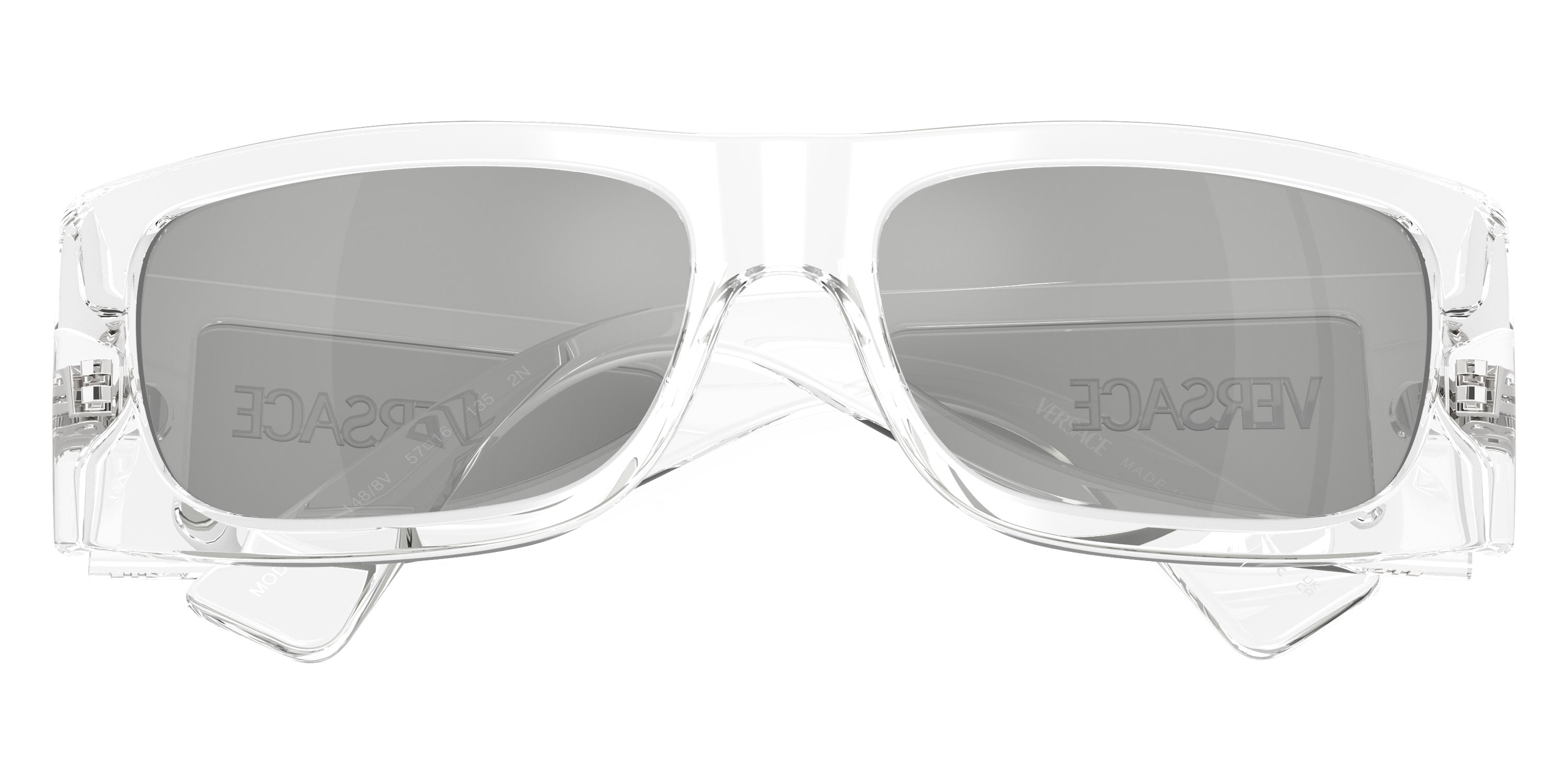 VERSACE VE4482 148/8V 57 - Crystal / Clear Mirrored Silver