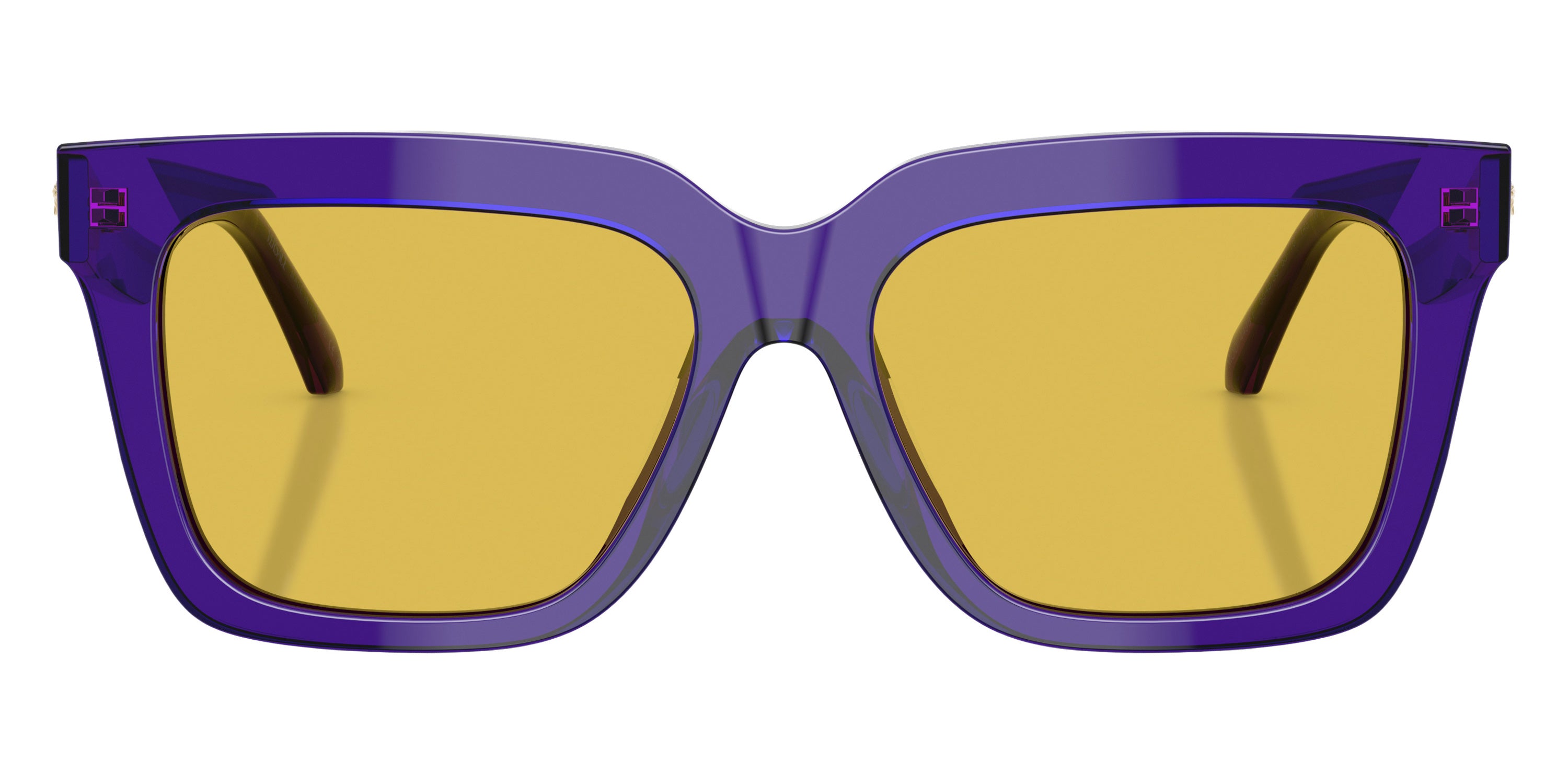 VERSACE VE4498F 554585 55 - Transparent Dark Violet / Yellow