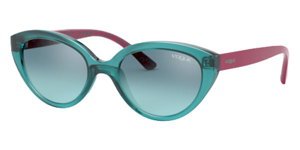vogue eyewear VJ2002 27817C 46 - Top Transparent Green / Azure Mirrored Silver Gradient #id:vj200227817c_s:100100