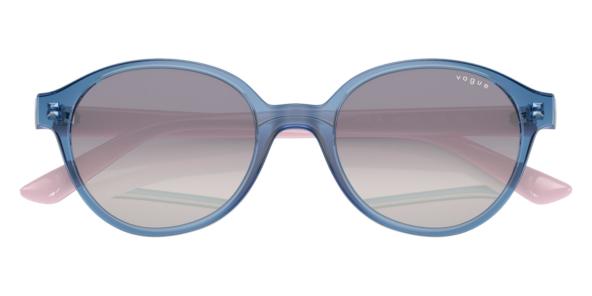 vogue eyewear VJ2007 28387B 45 - Top Transparent Blue / Gradient Blue Mirrored Silver #id:vj200728387b_s:100125