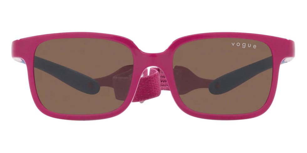 vogue eyewear VJ2017 256813 42 - Full Rose on Azure Rubber / Dark Brown