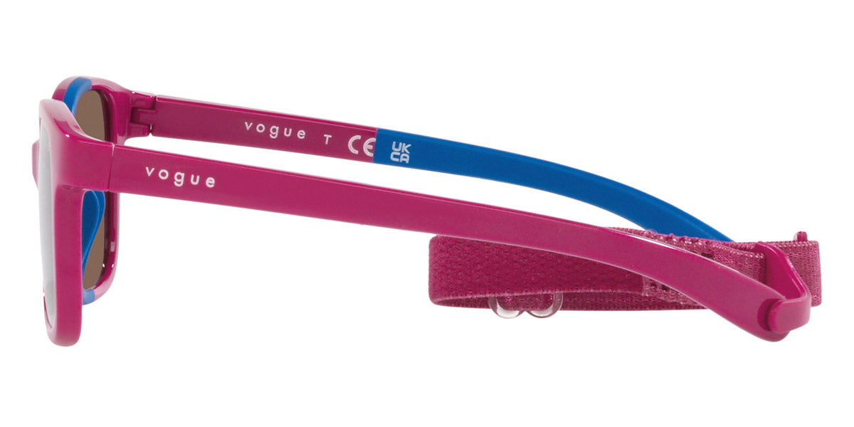 vogue eyewear VJ2017 256813 42 - Full Rose on Azure Rubber / Dark Brown