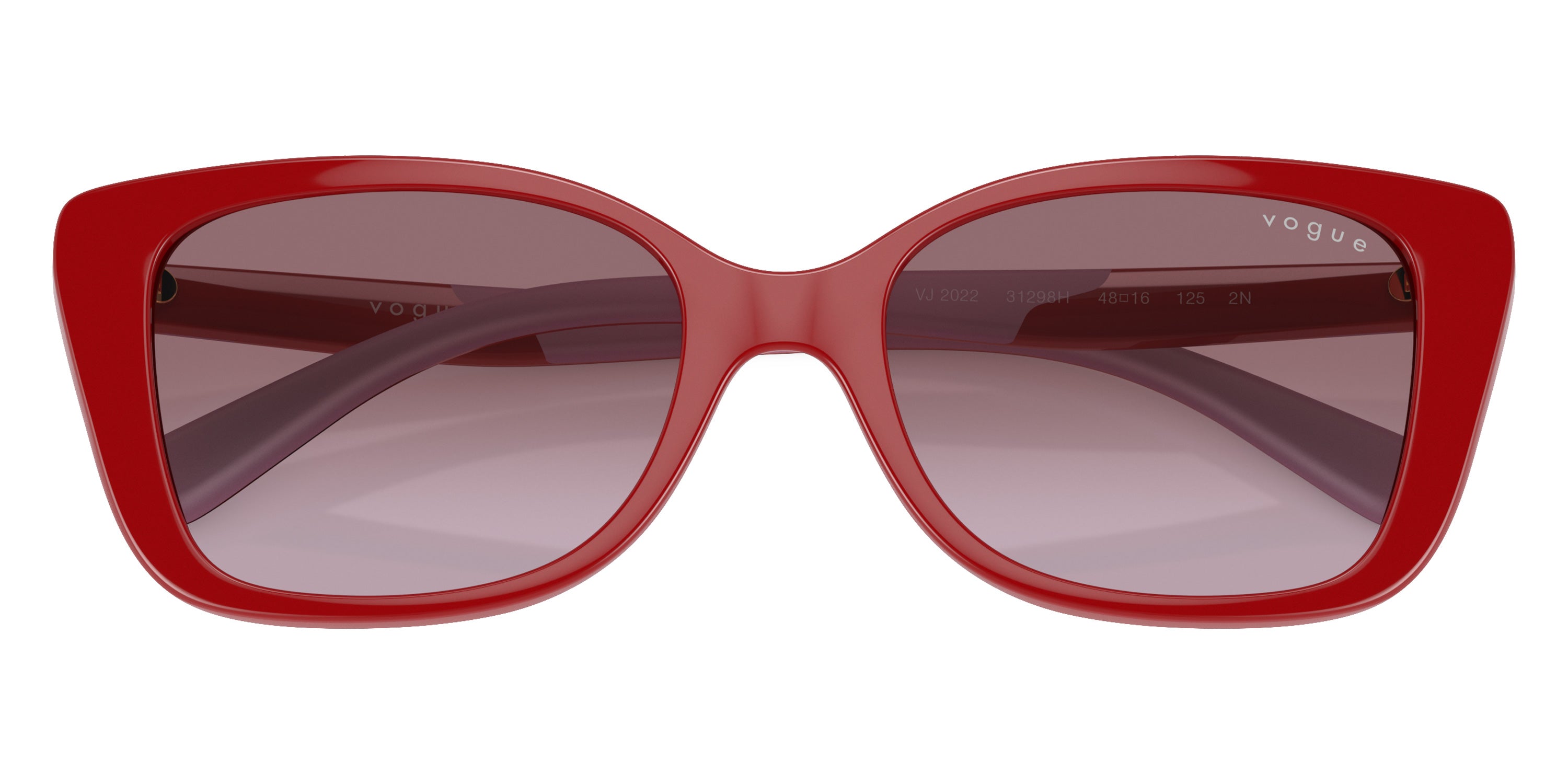 vogue eyewear VJ2022 31298H 48 - Full Red/Red/Violet Rubber / Violet Gradient