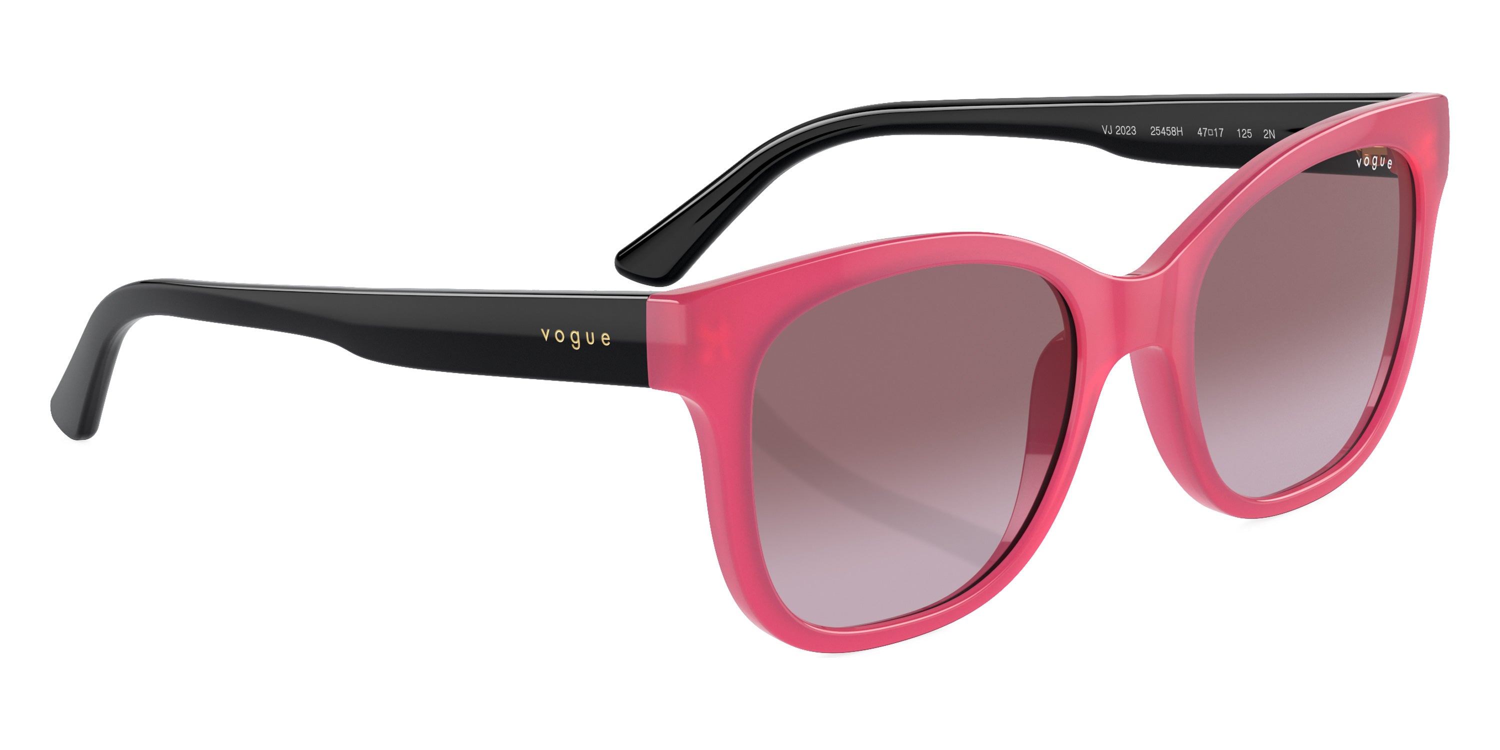 vogue eyewear VJ2023 25458H 47 - Opal Rose/Black / Violet Gradient
