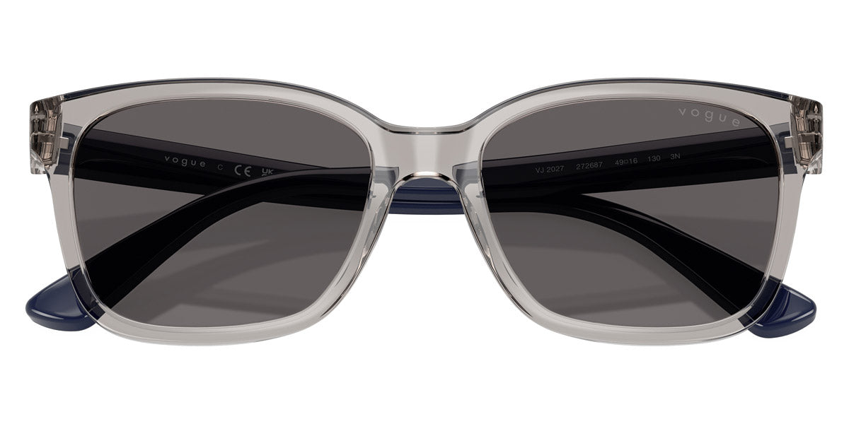 vogue eyewear VJ2027 272687 49 - Transparent Gray/Full Dark Blue / Black Smoke