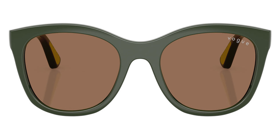 vogue eyewear VJ2028 320873 46 - Full Dark Green/Lime Rubber / Dark Brown
