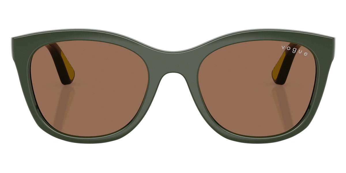 vogue eyewear VJ2028 320873 46 - Full Dark Green/Lime Rubber / Dark Brown