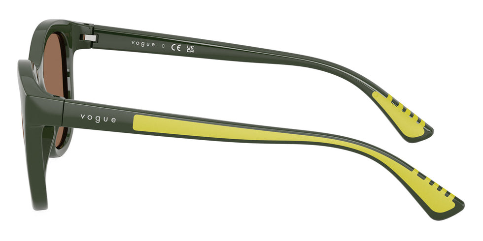 vogue eyewear VJ2028 320873 46 - Full Dark Green/Lime Rubber / Dark Brown