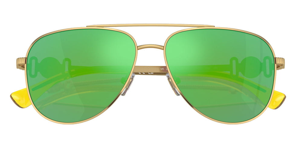 VERSACE VK2002 10023R 52 - Gold / Light Green Mirrored Green