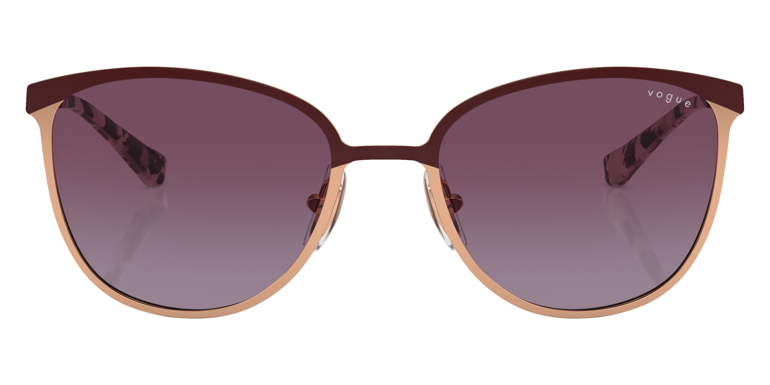 vogue eyewear VO4002S 51708H 55 - Top Bordeaux/Rose Gold/Pink Tortoise / Gradient Violet