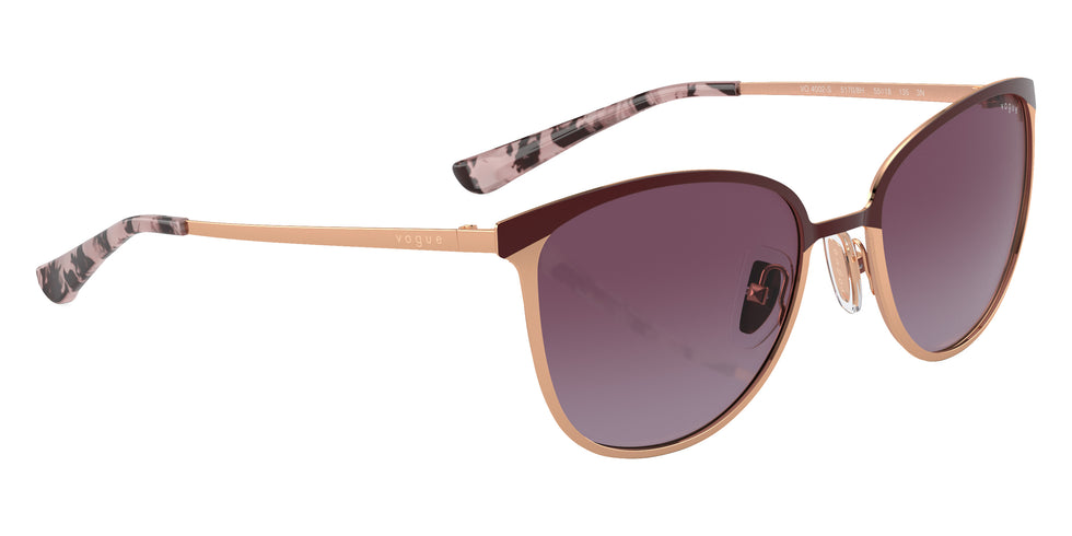 vogue eyewear VO4002S 51708H 55 - Top Bordeaux/Rose Gold/Pink Tortoise / Gradient Violet