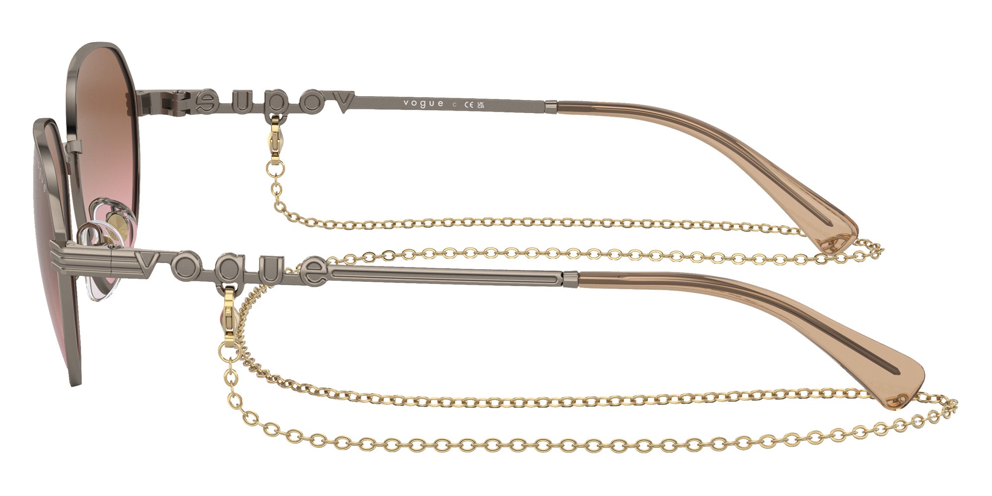 vogue eyewear VO4254S 513814 53 - Light Brown / Pink Gradient Brown #id:vo4254s513814_s:100110