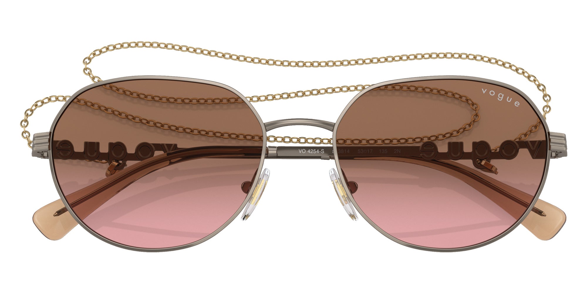 vogue eyewear VO4254S 513814 53 - Light Brown / Pink Gradient Brown #id:vo4254s513814_s:100120