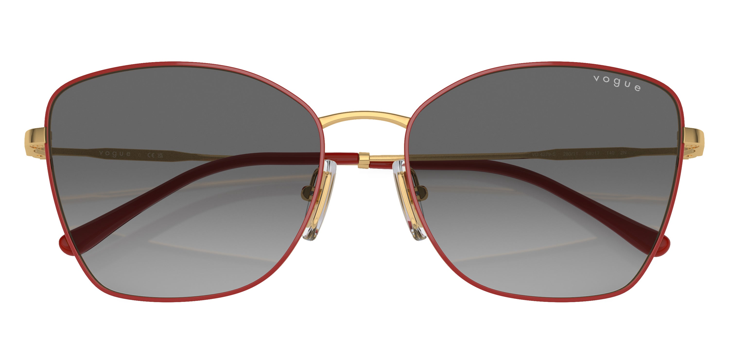 vogue eyewear VO4279S 280/11 58 - Top Red/Gold / Gray Gradient