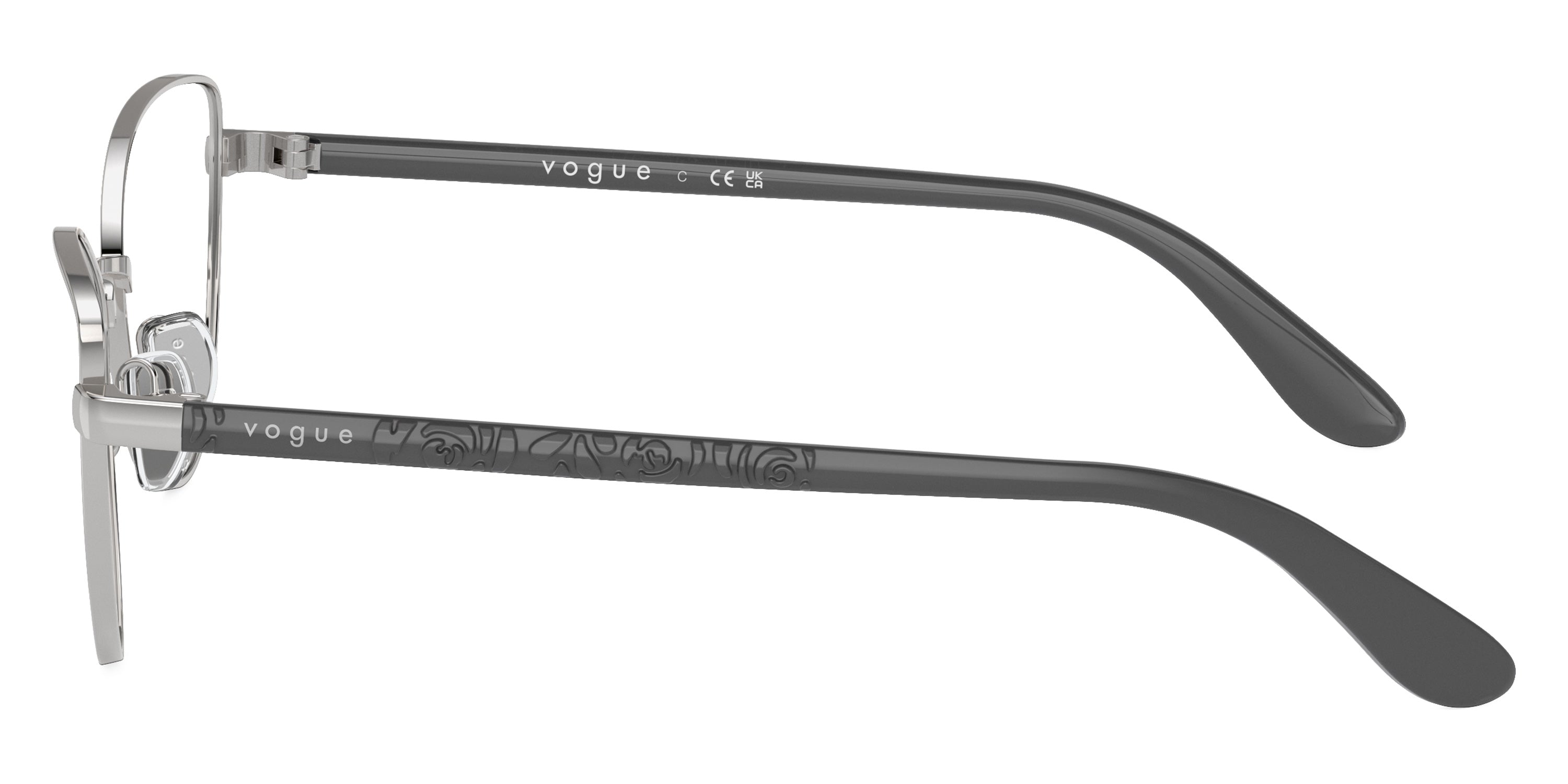 vogue eyewear VO4285 323 53 - Silver/Full Dark Gray
