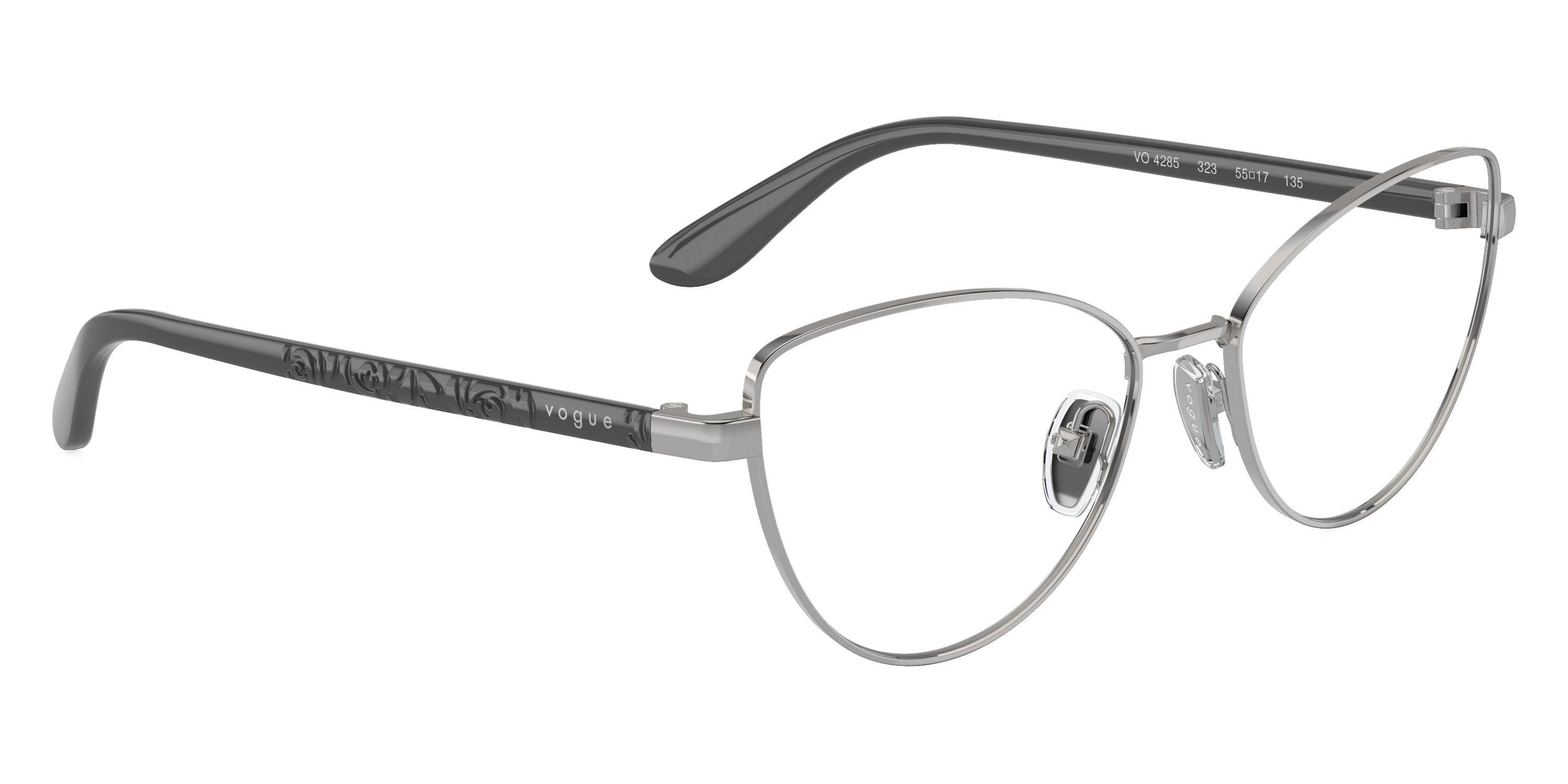 vogue eyewear VO4285 323 53 - Silver/Full Dark Gray