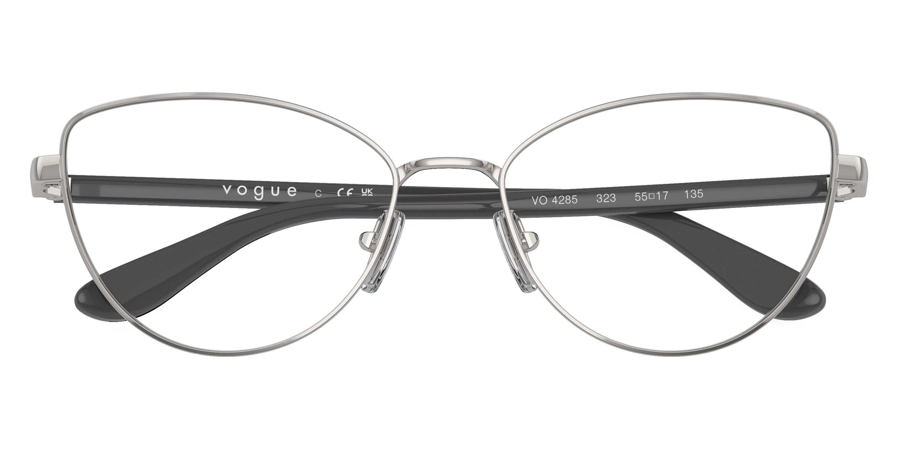vogue eyewear VO4285 323 53 - Silver/Full Dark Gray