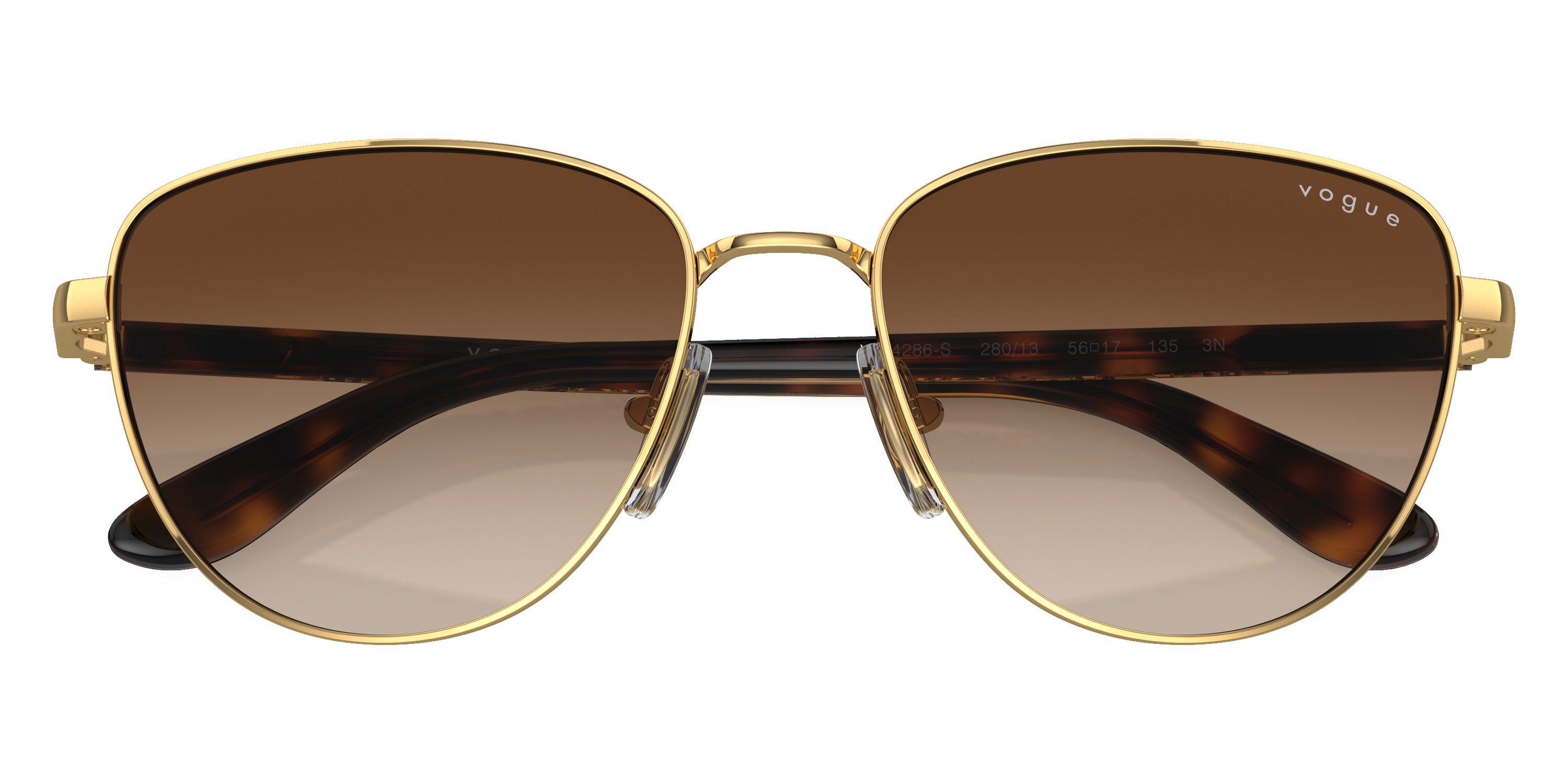 vogue eyewear VO4286S 280/13 56 - Gold/Dark Havana / Brown Gradient