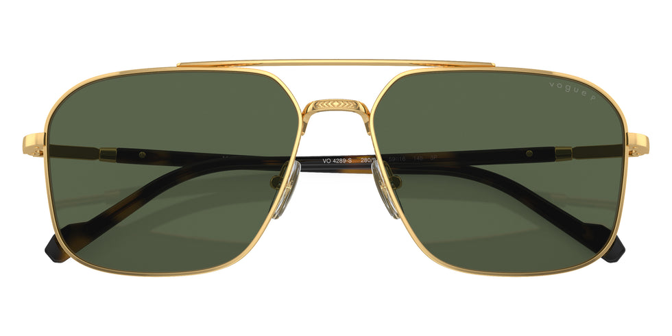 vogue eyewear VO4289S 280/9A 59 - Gold/Dark Havana / Dark Green Polarized