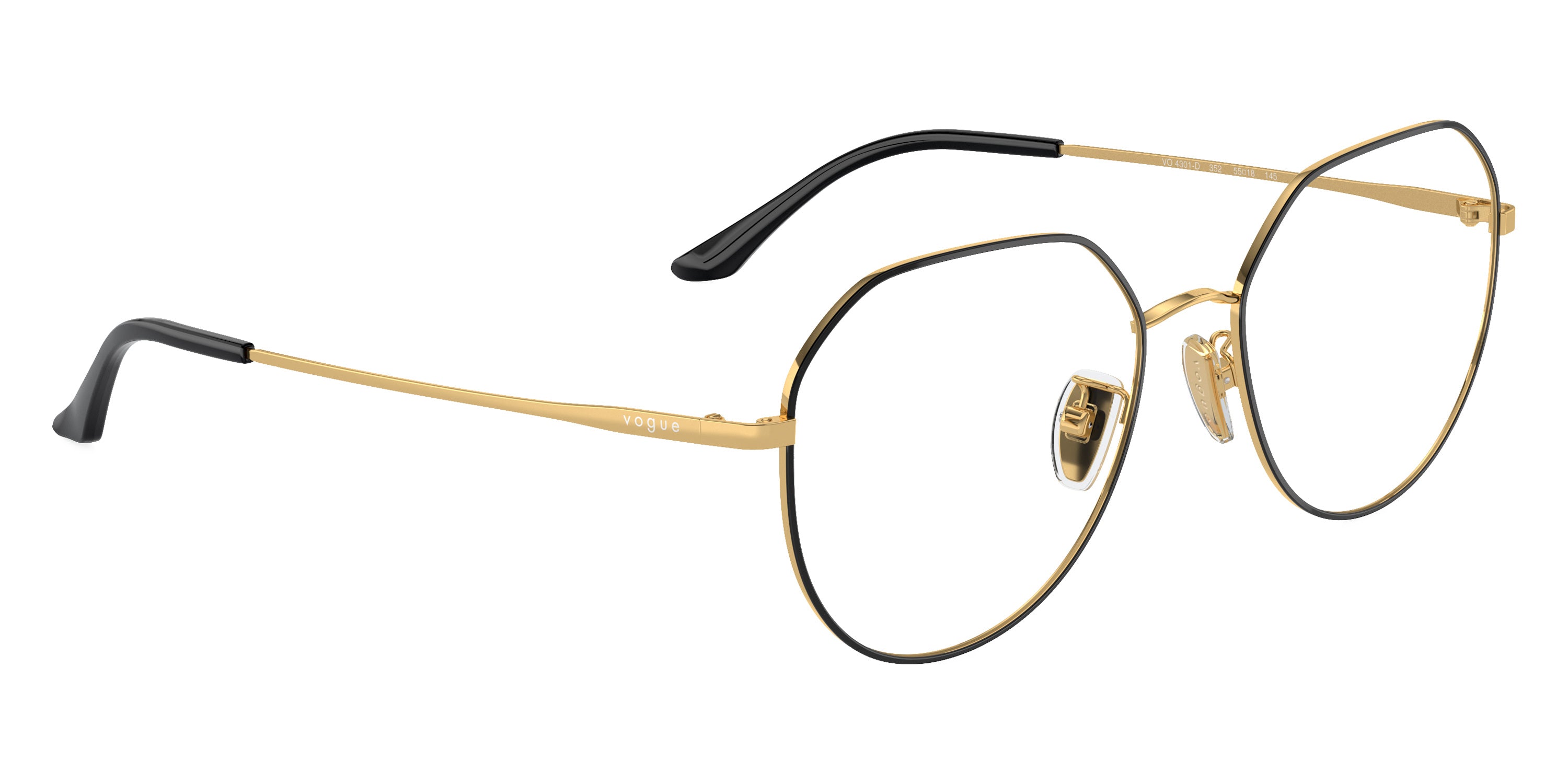 vogue eyewear VO4301D 352 55 - Top Black/Gold