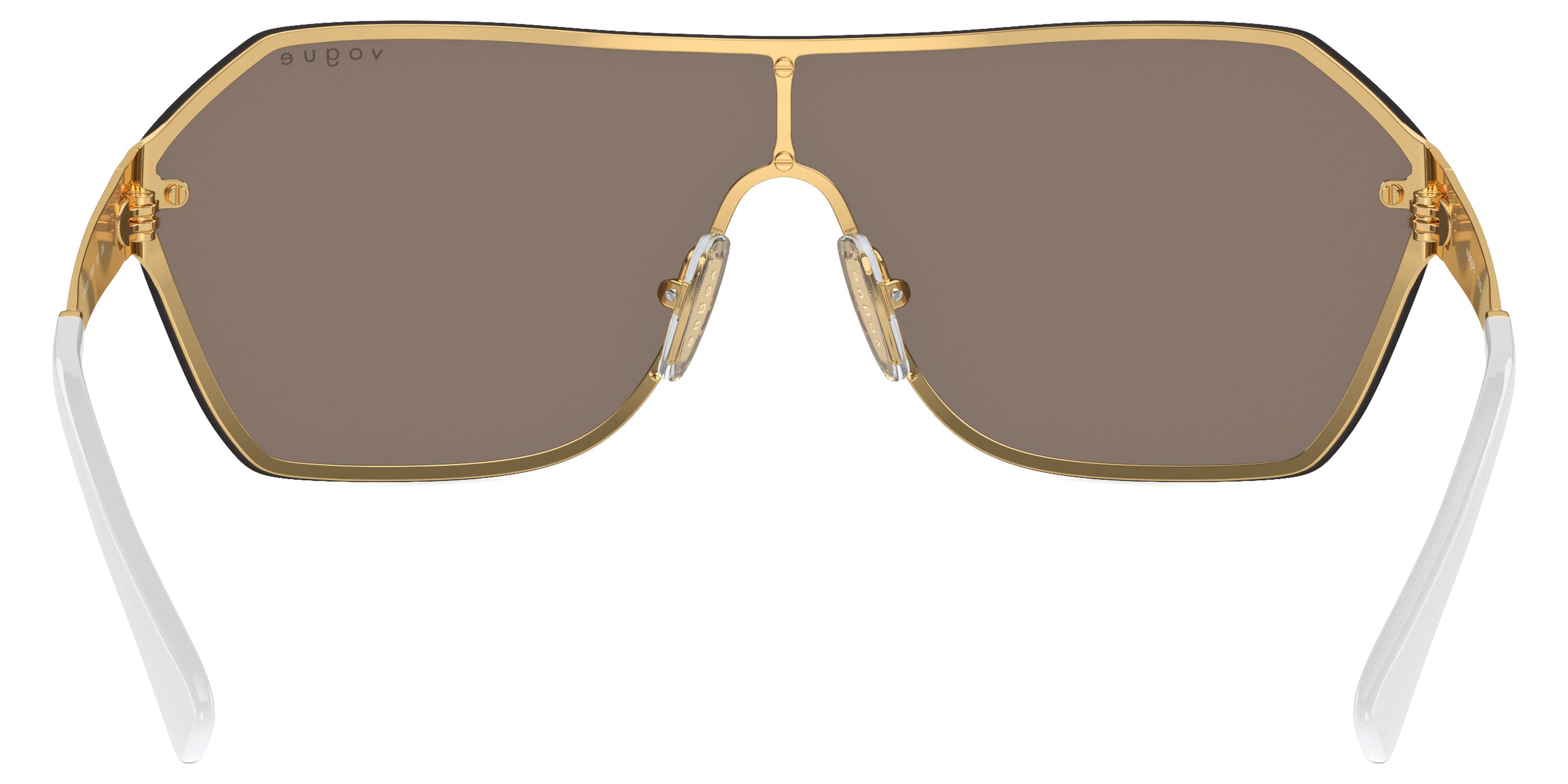 vogue eyewear VO4302S 280/5A 41 - Gold/Matte White / Light Brown Mirrored Gold