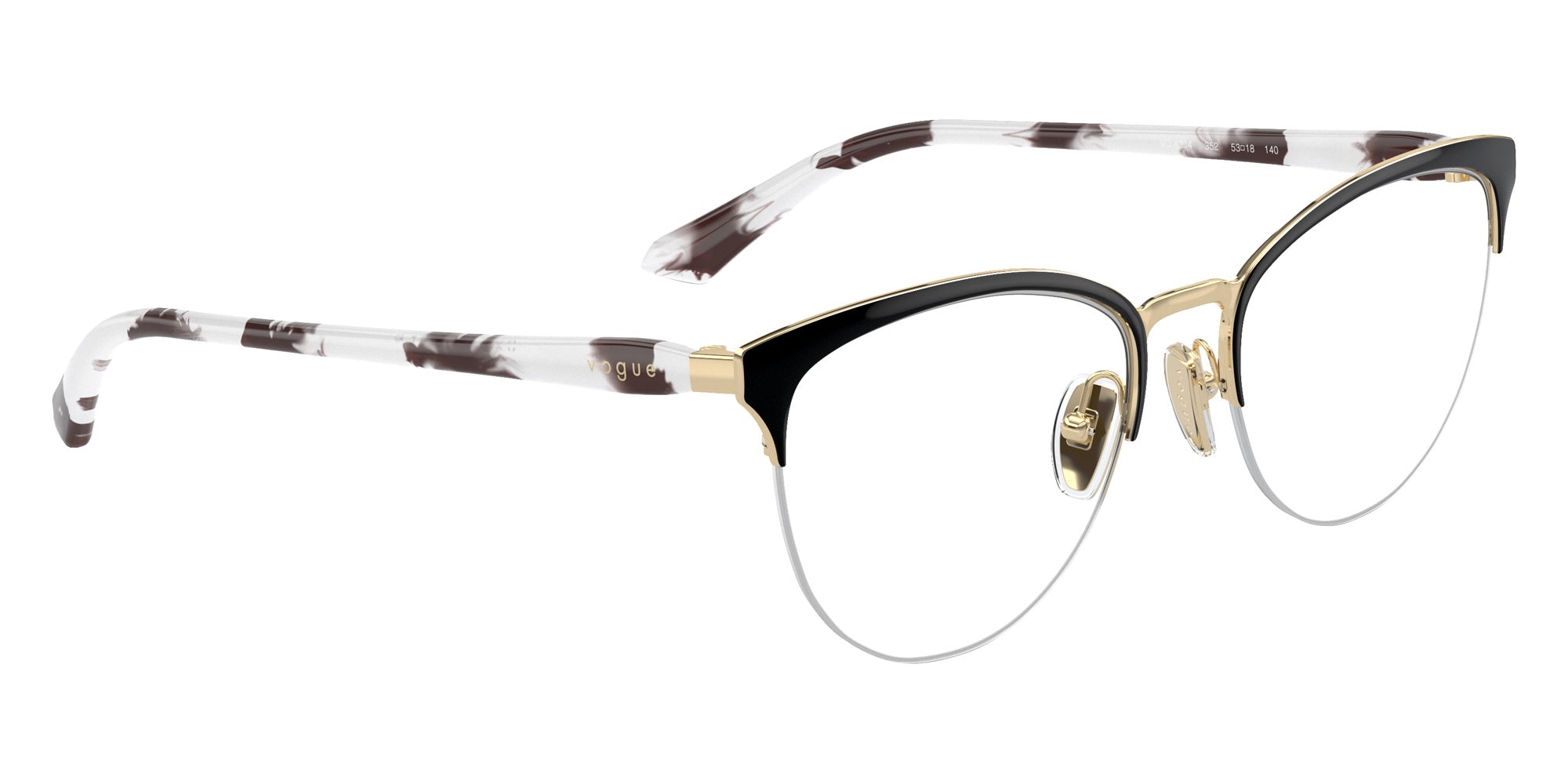 vogue eyewear VO4304 352 53 - Top Black/Pale Gold #id:vo4304352_s:100120