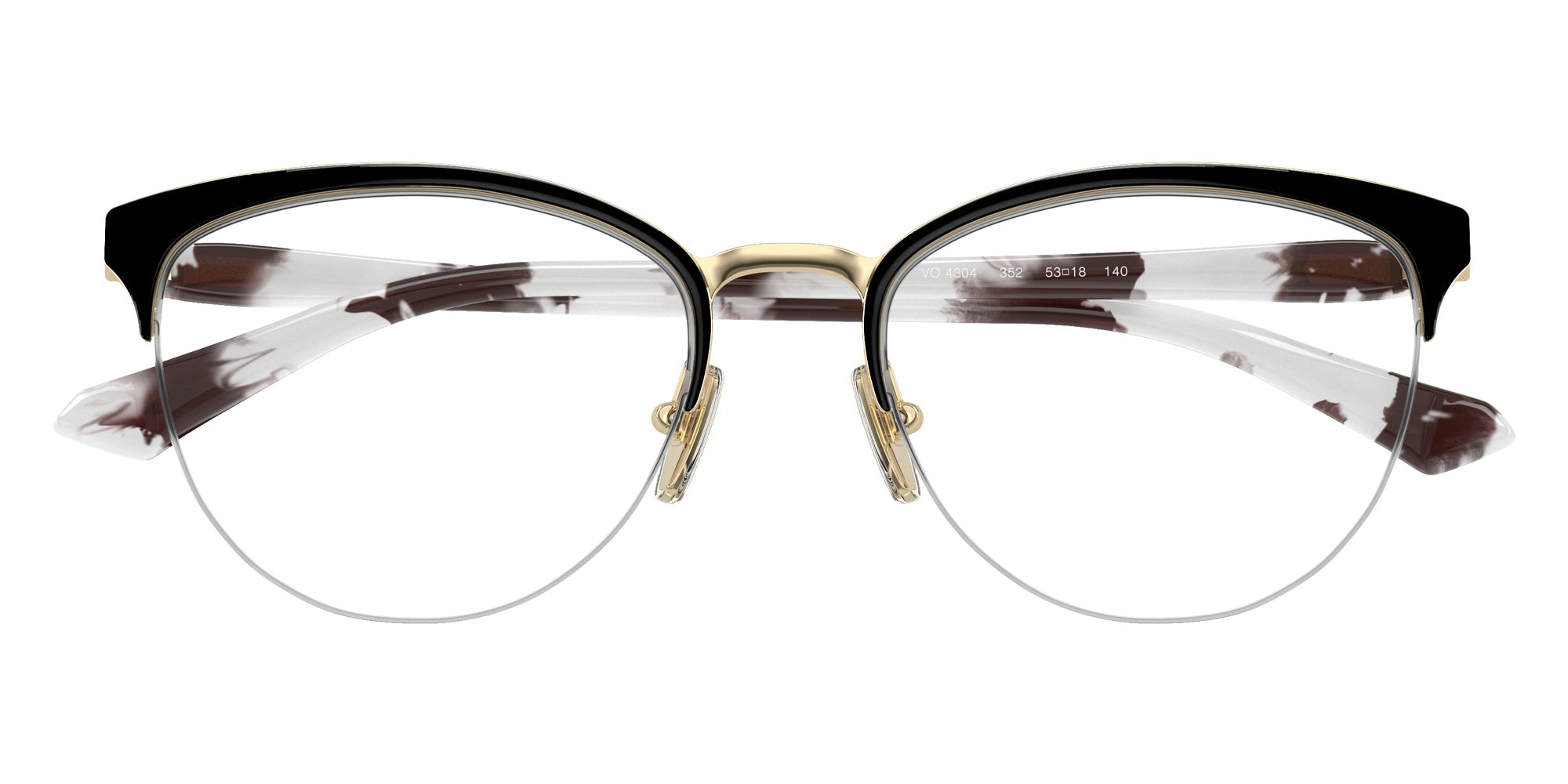 vogue eyewear VO4304 352 53 - Top Black/Pale Gold #id:vo4304352_s:100125