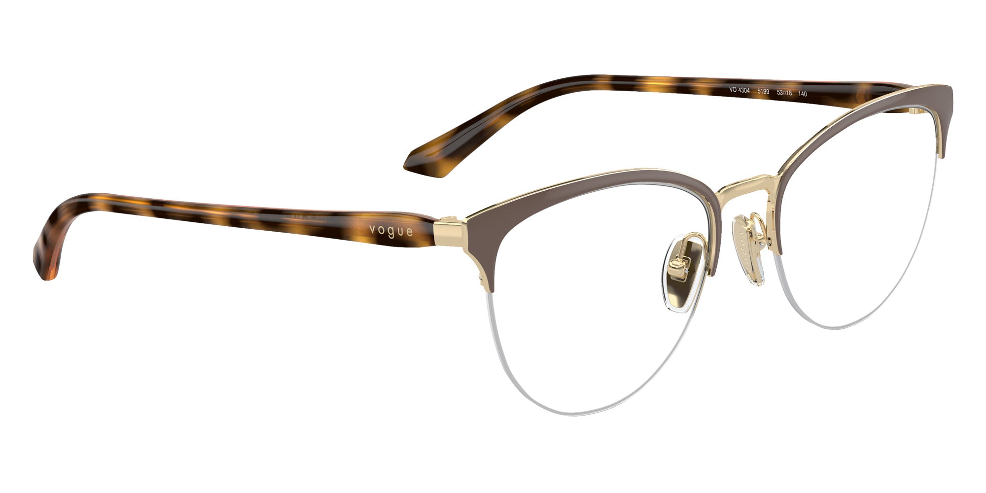 vogue eyewear VO4304 5199 51 - Top Brown/Pale Gold #id:vo43045199_s:100120