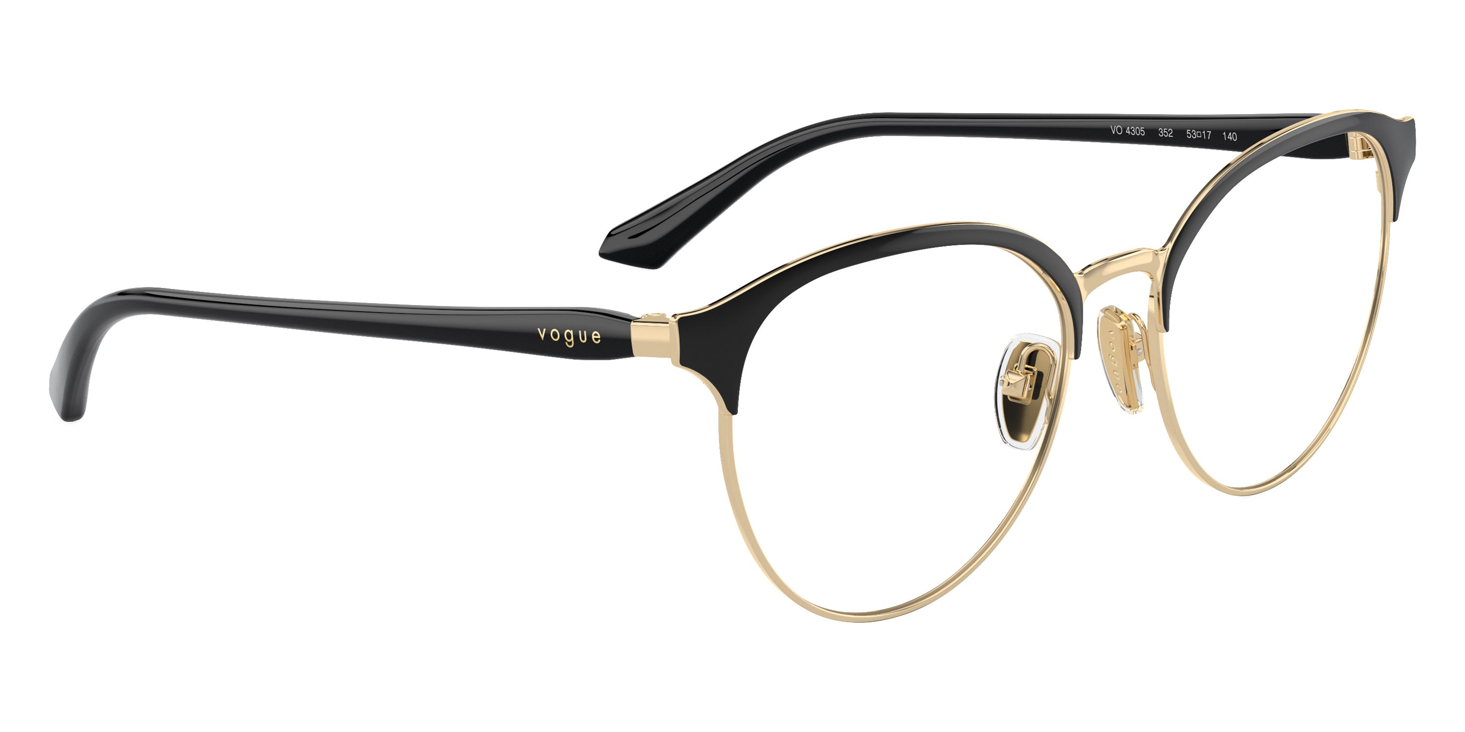 vogue eyewear VO4305 352 53 - Top Black/Pale Gold