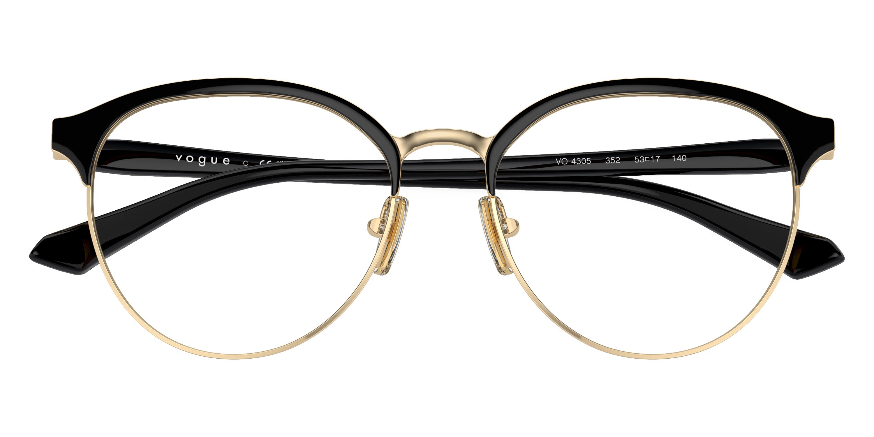 vogue eyewear VO4305 352 53 - Top Black/Pale Gold