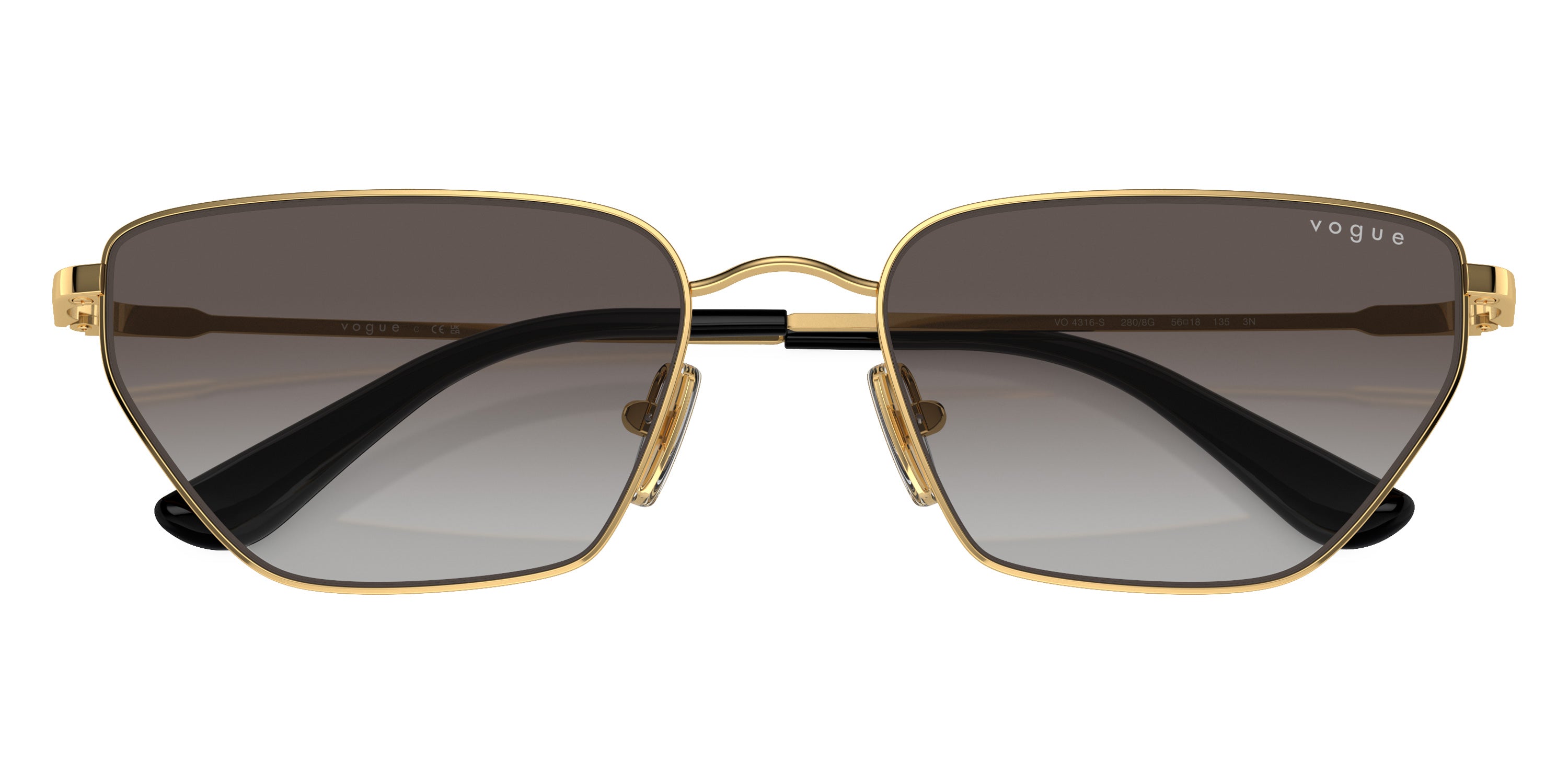 vogue eyewear VO4316S 280/8G 56 - Gold / Gray Gradient Black