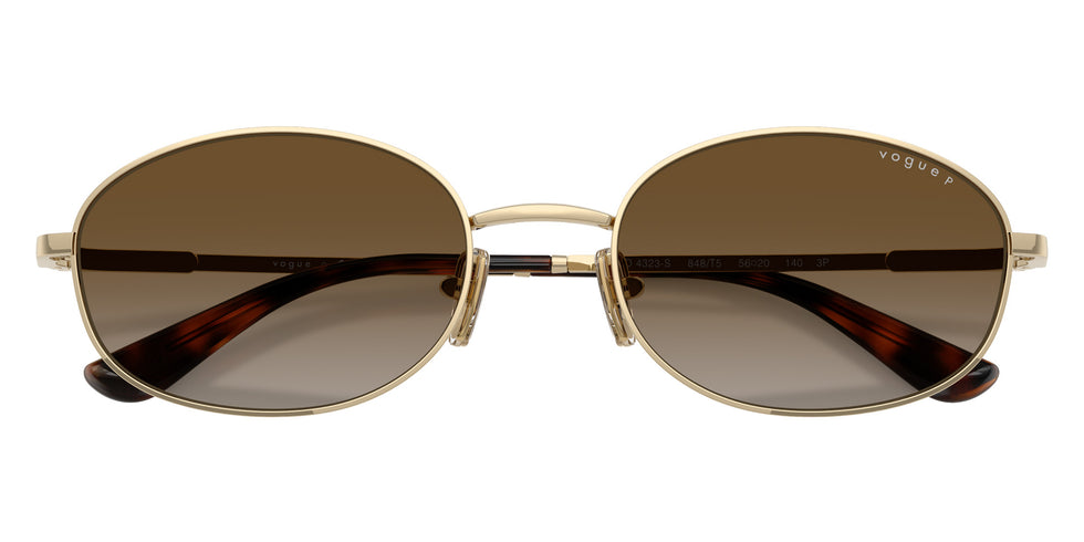 vogue eyewear VO4323S 848/T5 56 - Pale Gold / Gray Gradient Brown Polarized #id:vo4323s848t5_s:104125