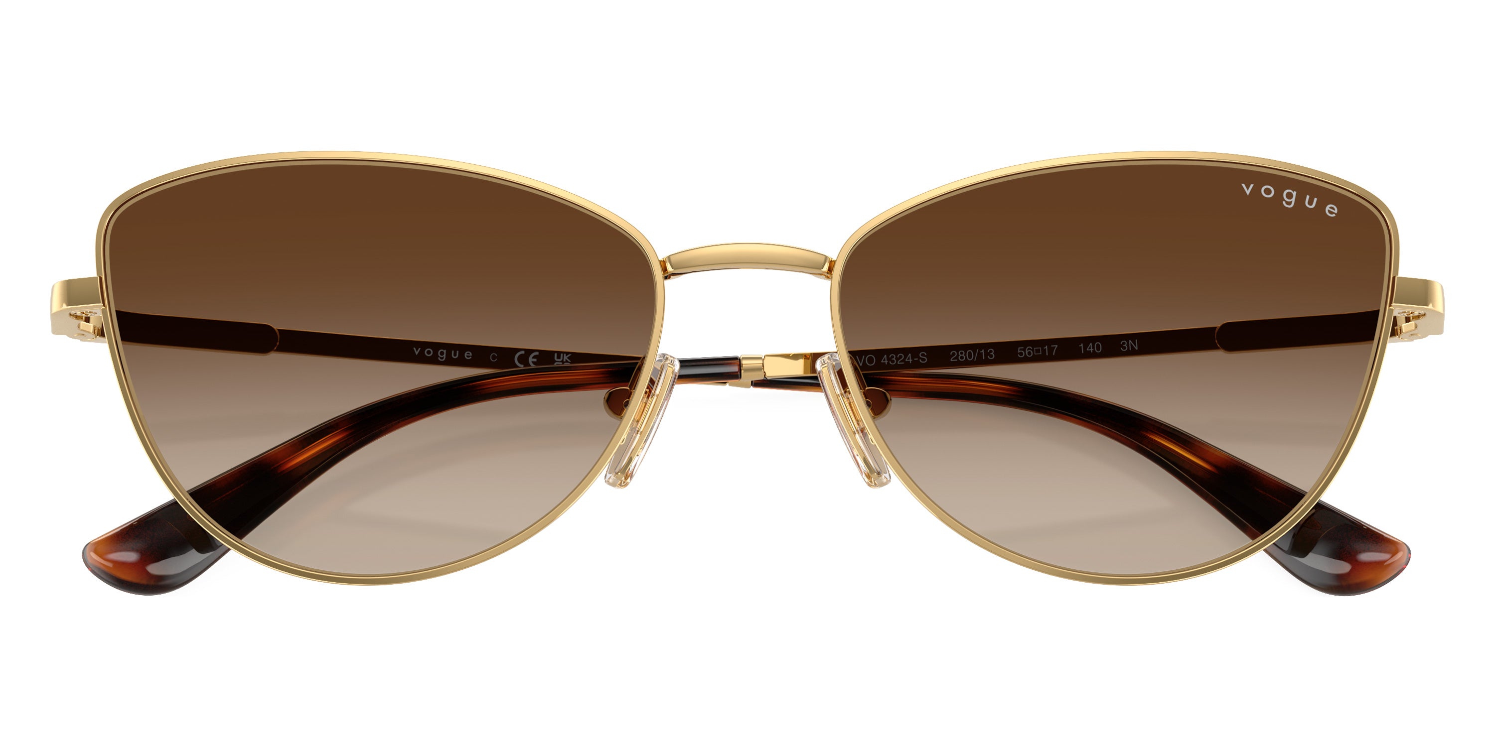 vogue eyewear VO4324S 280/13 56 - Gold / Gradient Dark Brown