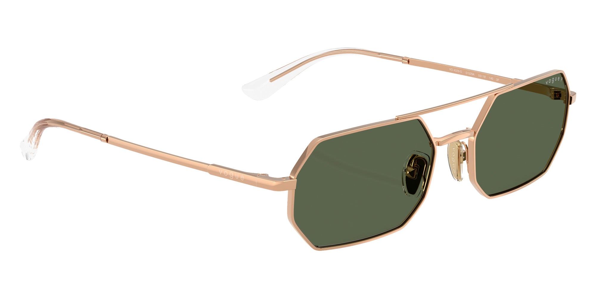 vogue eyewear VO4329S 51529A 55 - Rose Gold / Dark Green Polarized #id:vo4329s51529a_s:100120