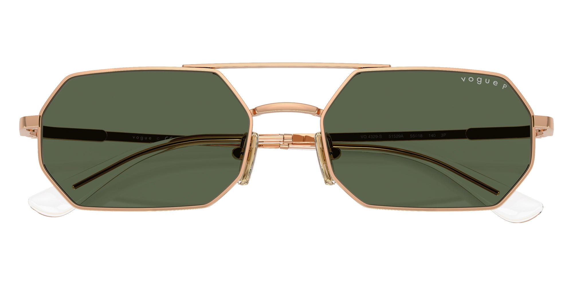 vogue eyewear VO4329S 51529A 55 - Rose Gold / Dark Green Polarized #id:vo4329s51529a_s:100125