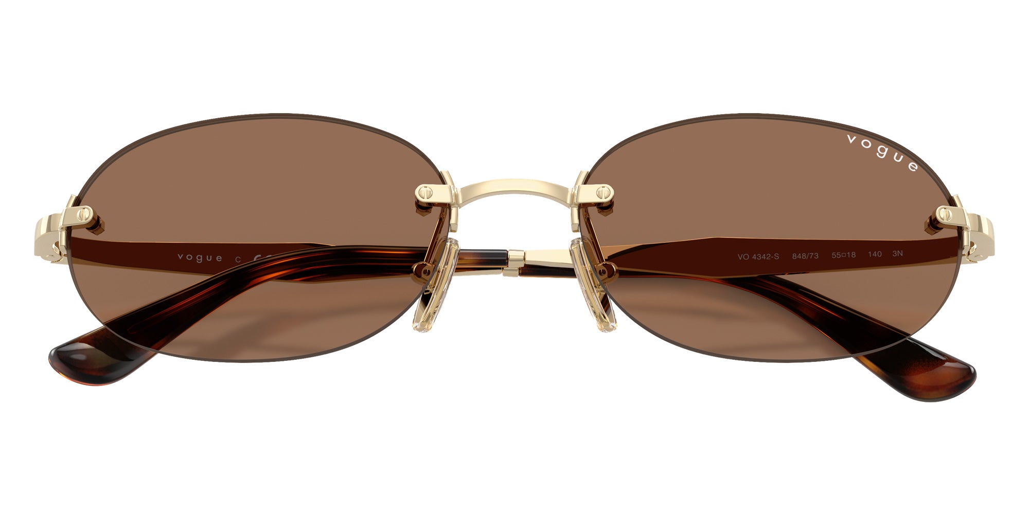 vogue eyewear VO4342S 848/73 55 - Pale Gold / Dark Brown #id:vo4342s84873_s:106125