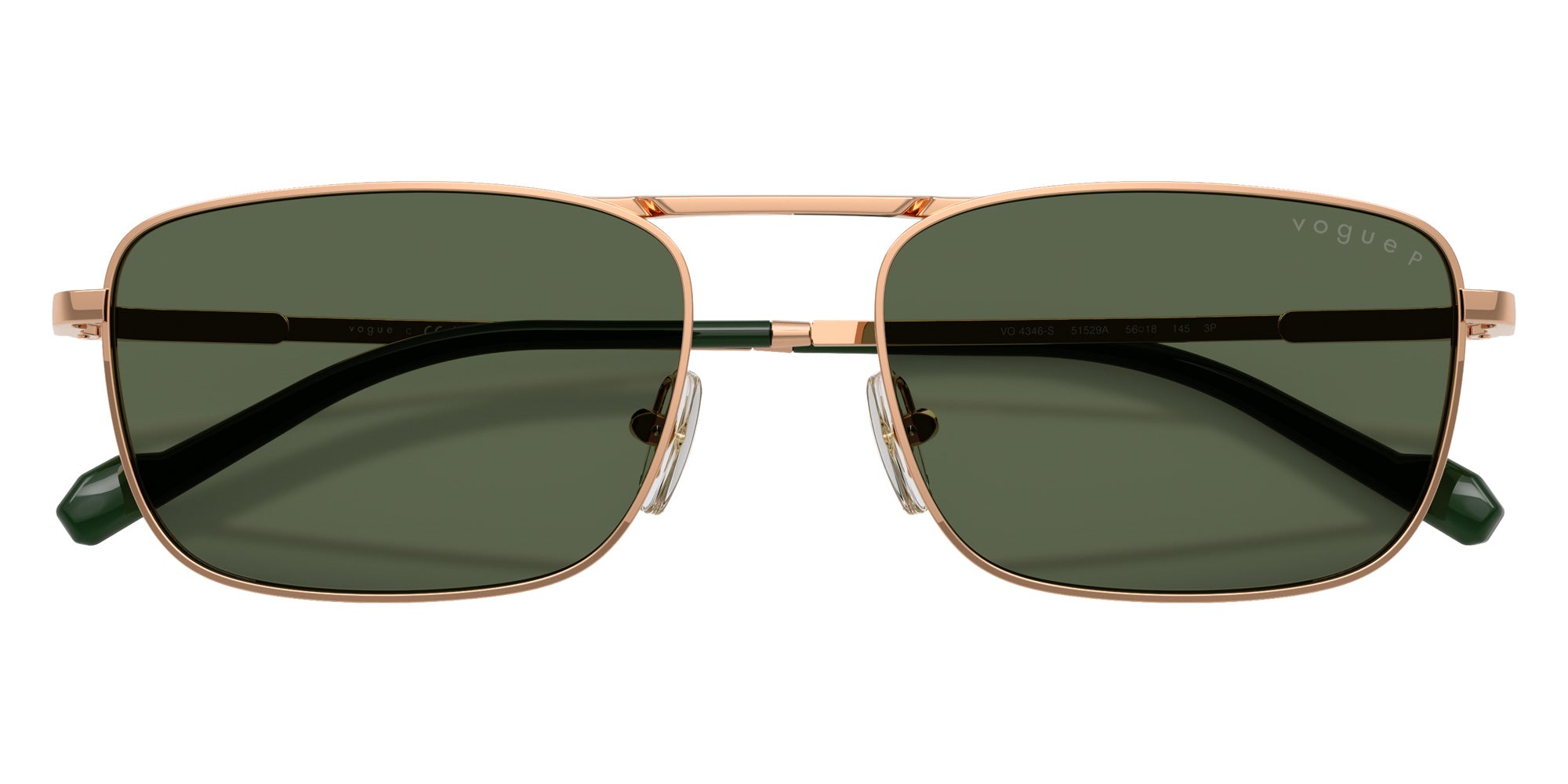 vogue eyewear VO4346S 51529A 56 - Rose Gold / Dark Green Polarized #id:vo4346s51529a_s:104125