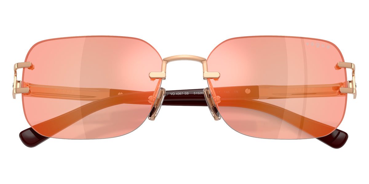vogue eyewear VO4367SB 51526Q 58 - Rose Gold / Brown Mirrored Red/Yellow #id:vo4367sb51526q_s:104125