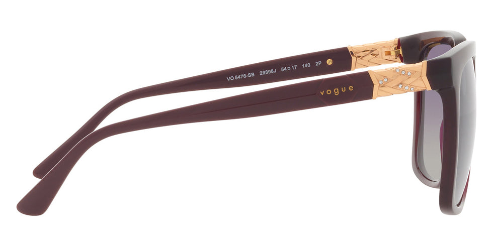 vogue eyewear VO5476SB 29898J 54 - Transparent Cherry / Polarized Gray Gradient Violet