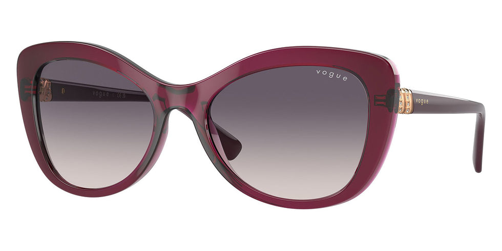 vogue eyewear VO5515SB 298936 55 - Transparent Cherry/Full Dark Purple / Pink Gradient Dark Gray