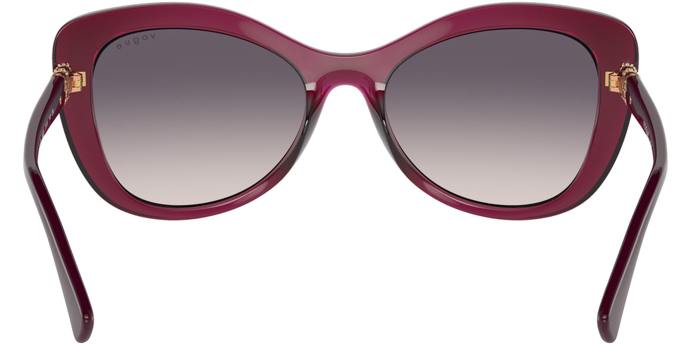 vogue eyewear VO5515SB 298936 55 - Transparent Cherry/Full Dark Purple / Pink Gradient Dark Gray